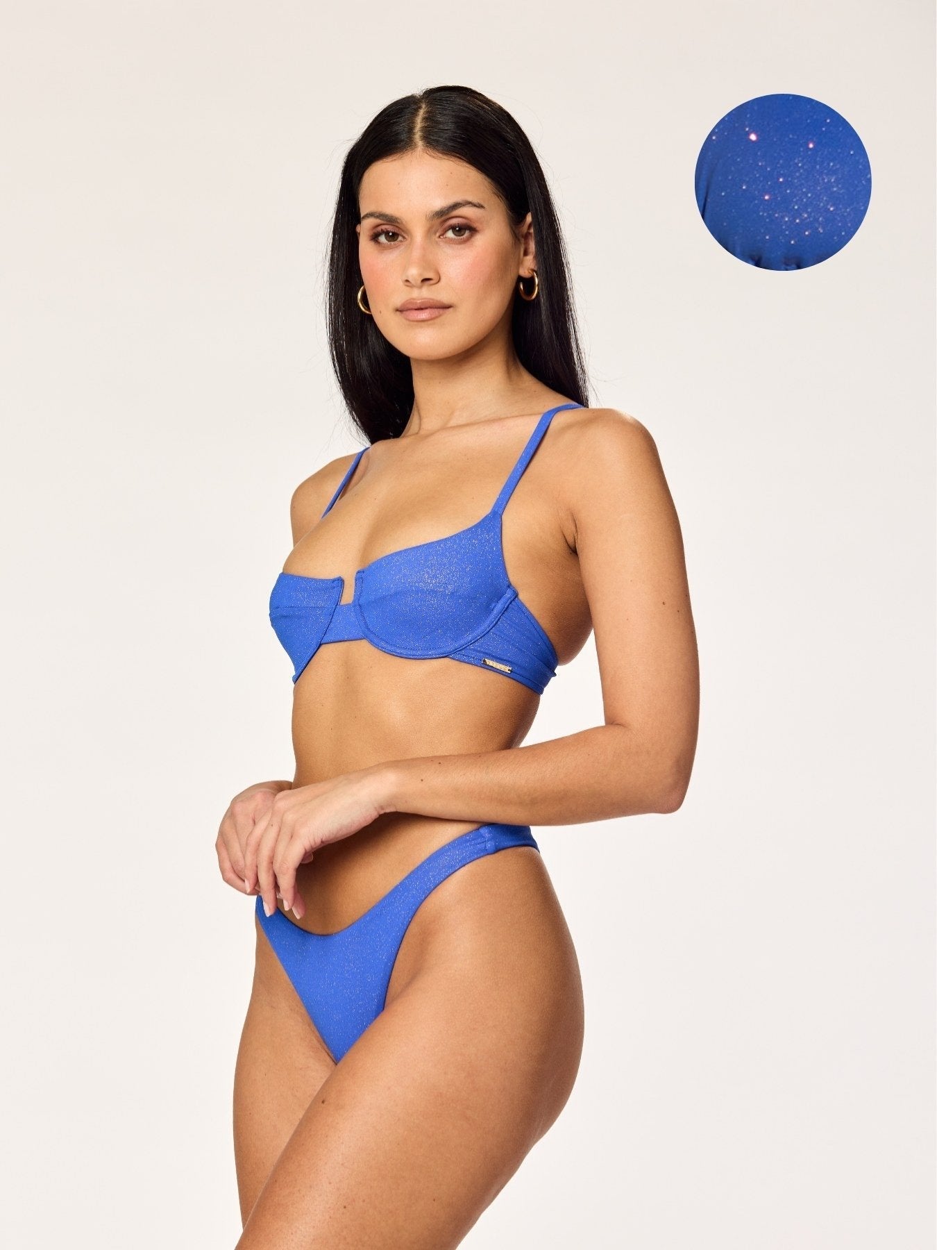 MARBELLA - Cup Top • Glittery Ocean