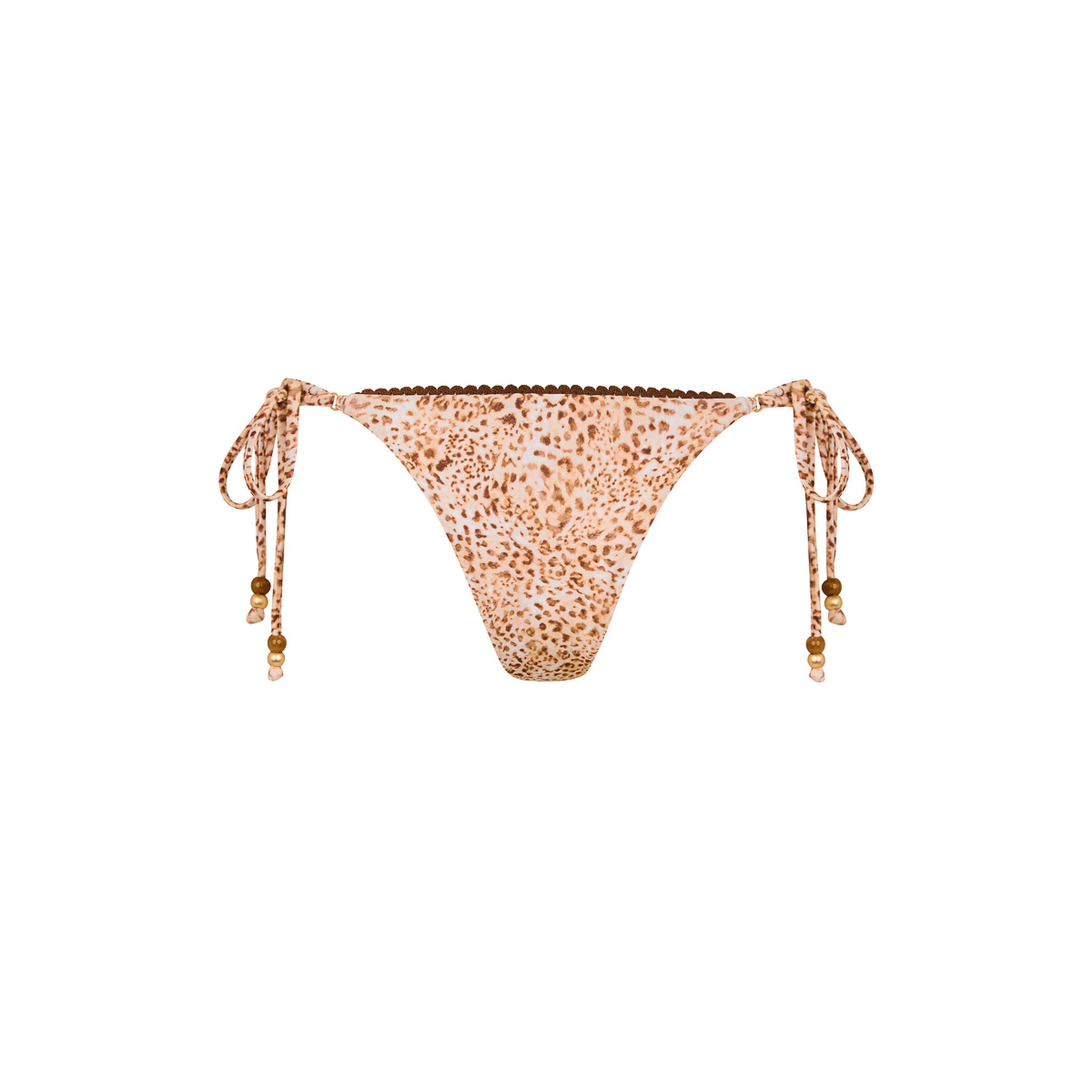 Decorative Thong Tie Side Bikini Bottom - Wild Skies