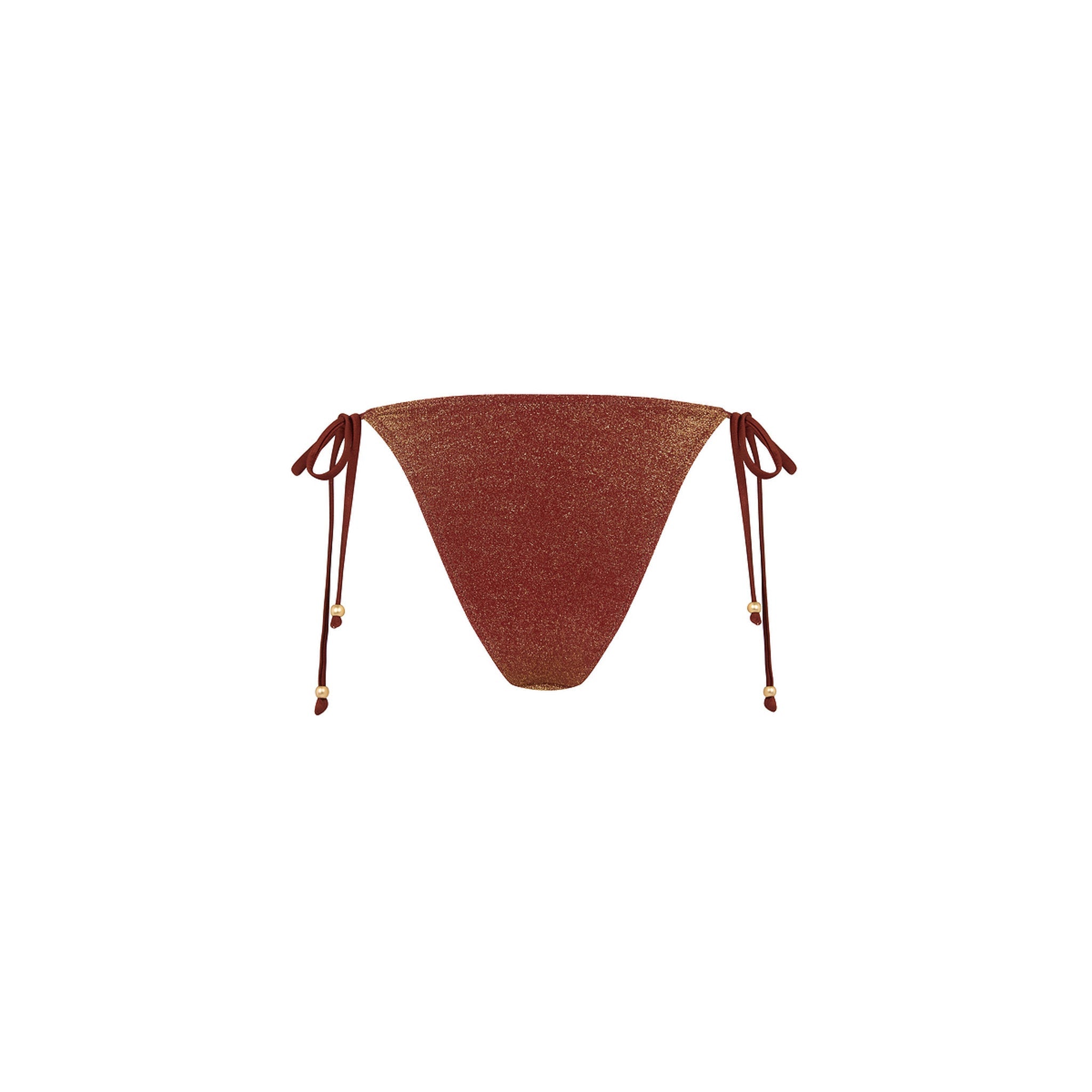 Ring Cheeky Tie Bikini Bottom - Cinnamon