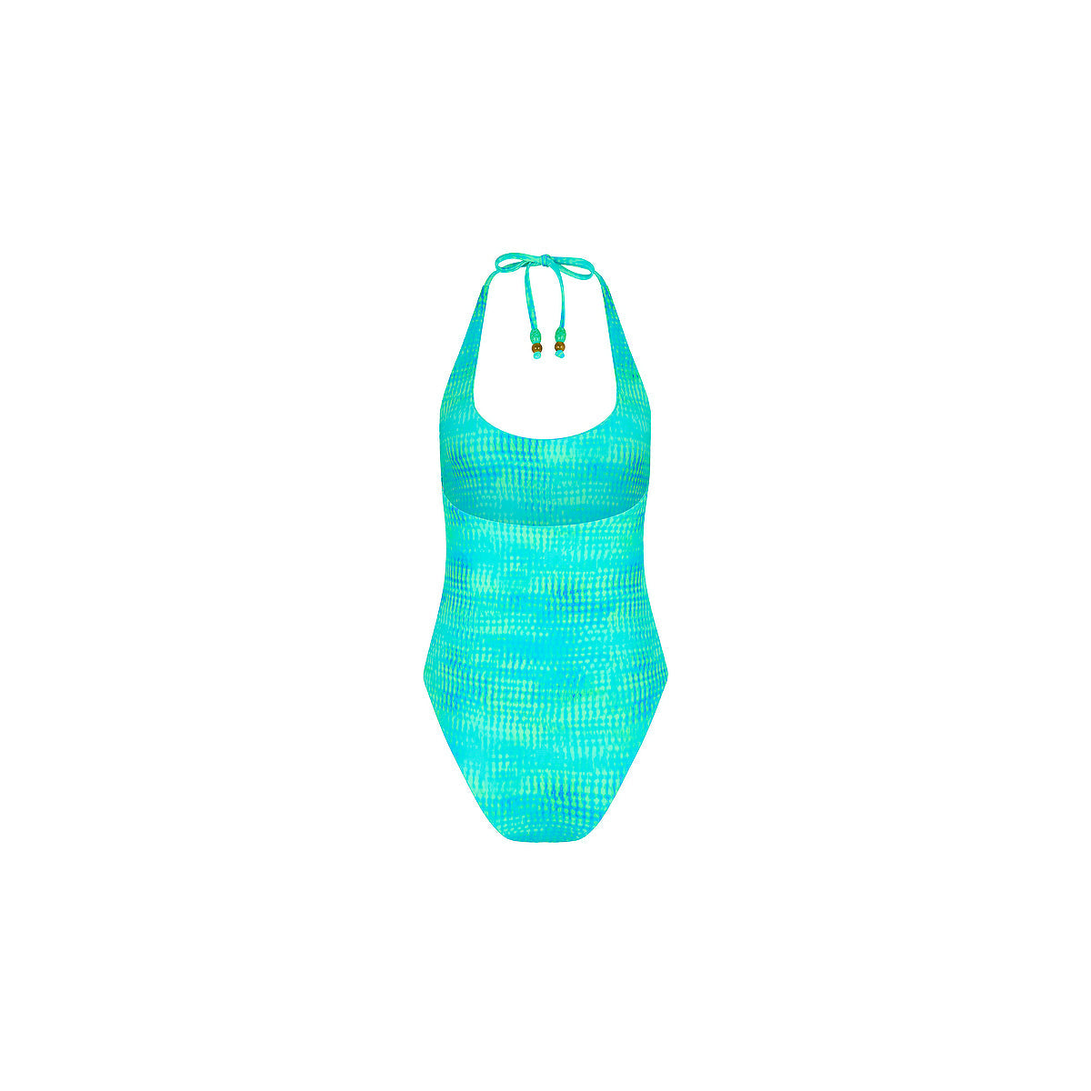 Scoop Halter Cheeky One Piece - Summer Seas