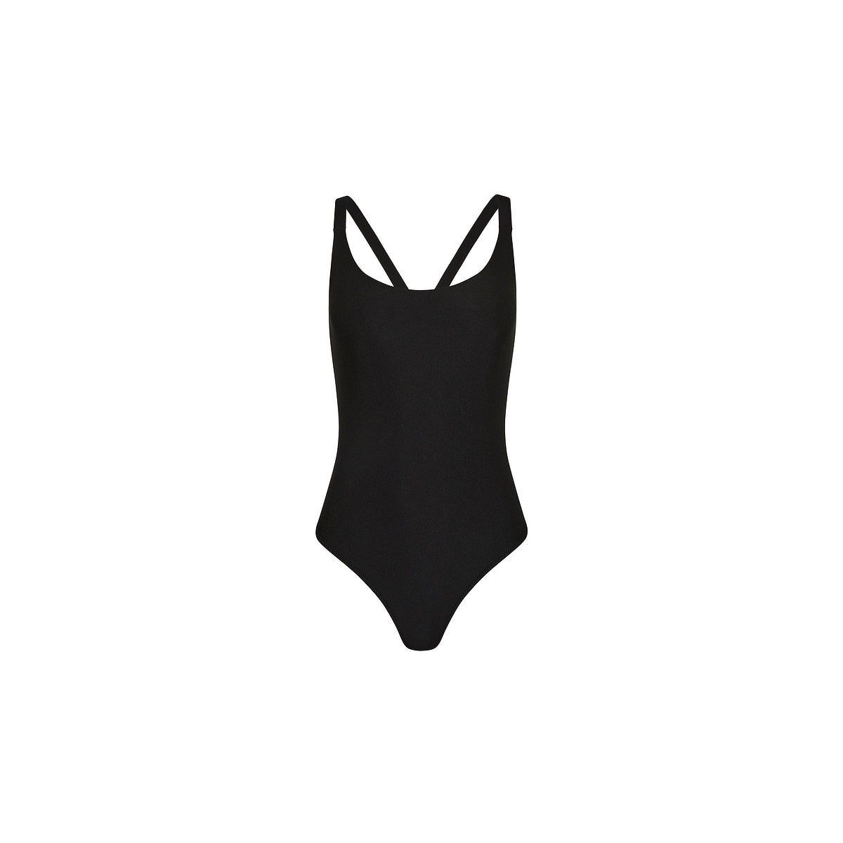 Cross Back Cheeky One Piece - Twilight Black