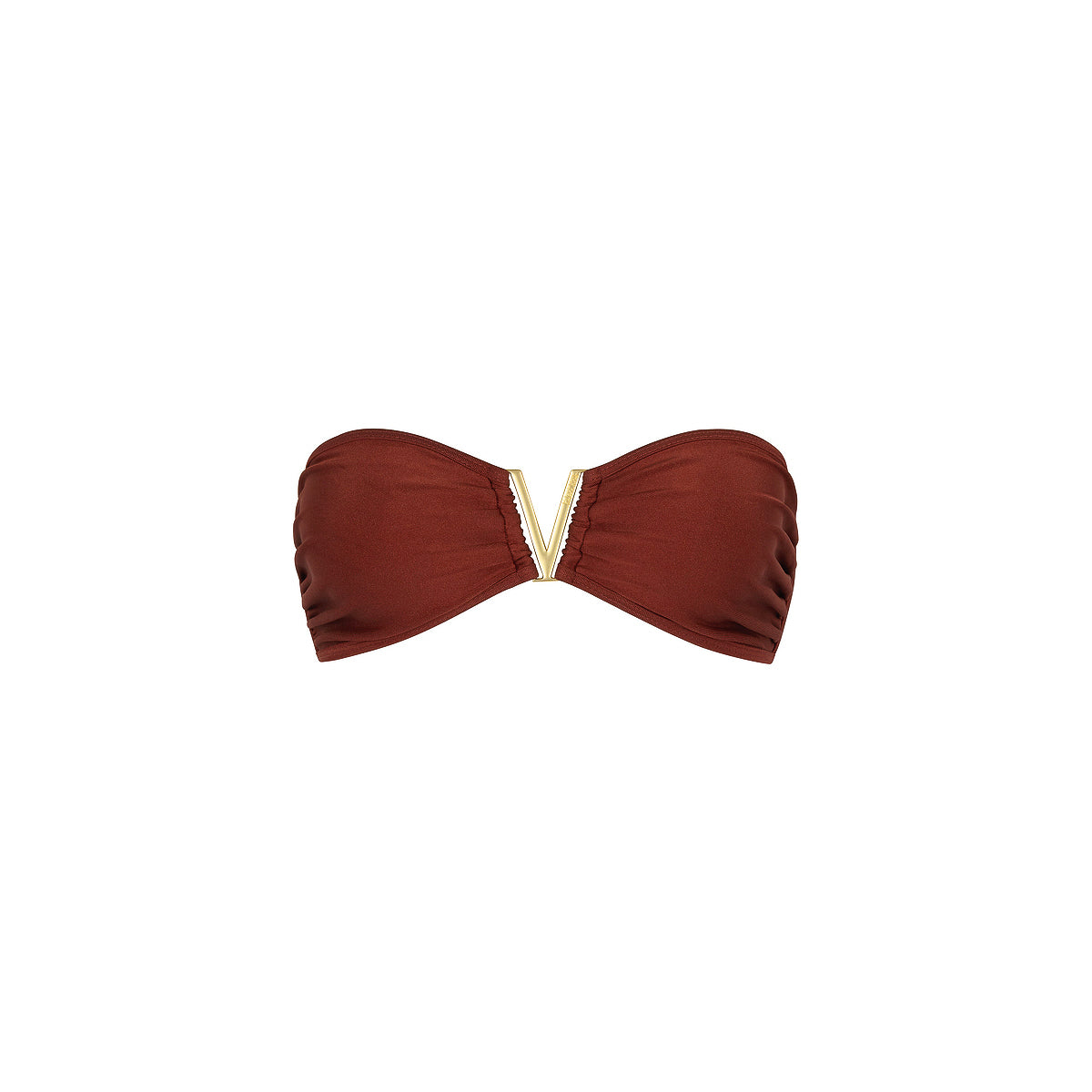 Mega V Strapless Bandeau Bikini Top - Cinnamon Sugar