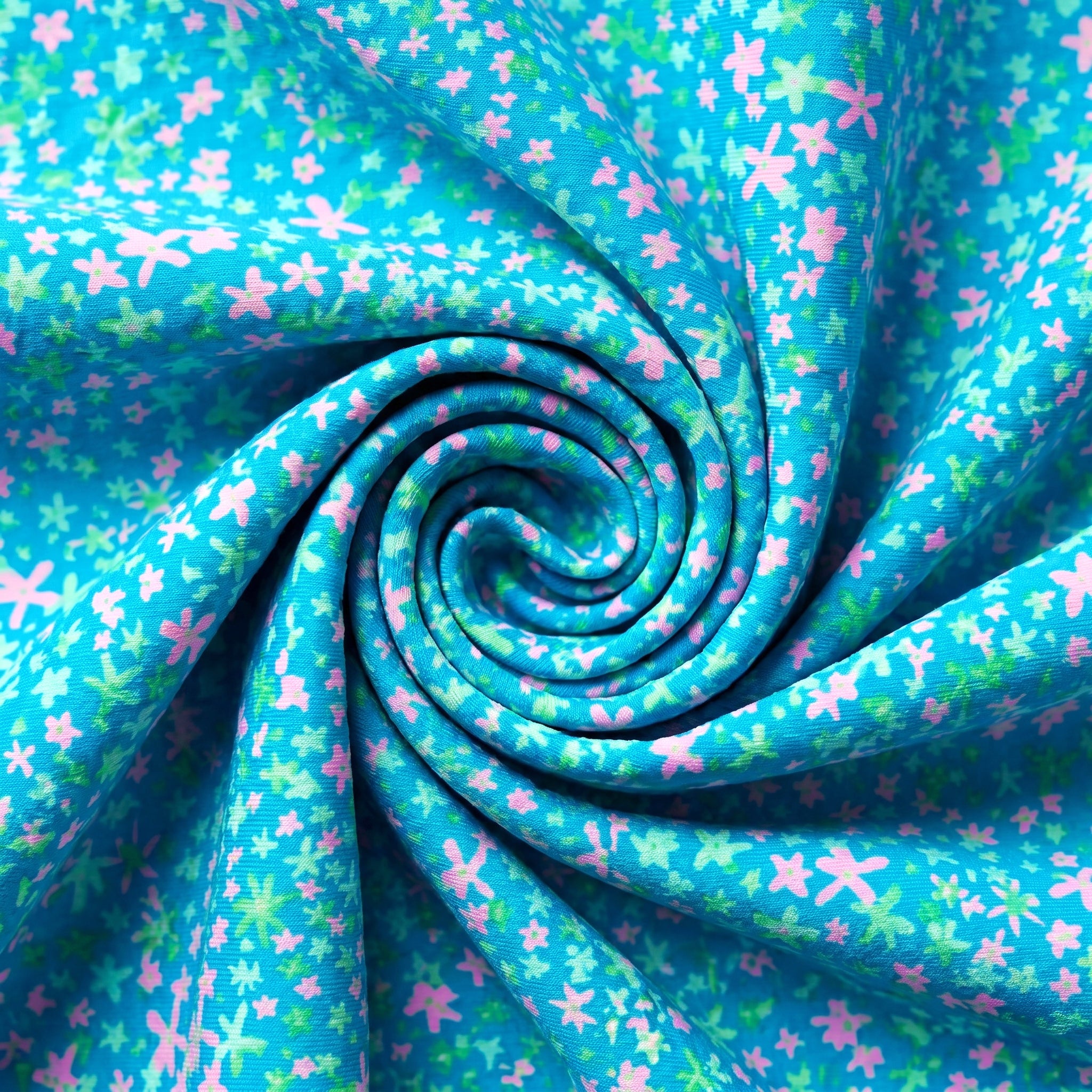 Gathered Mini Crop Bikini Top - Ocean Kisses