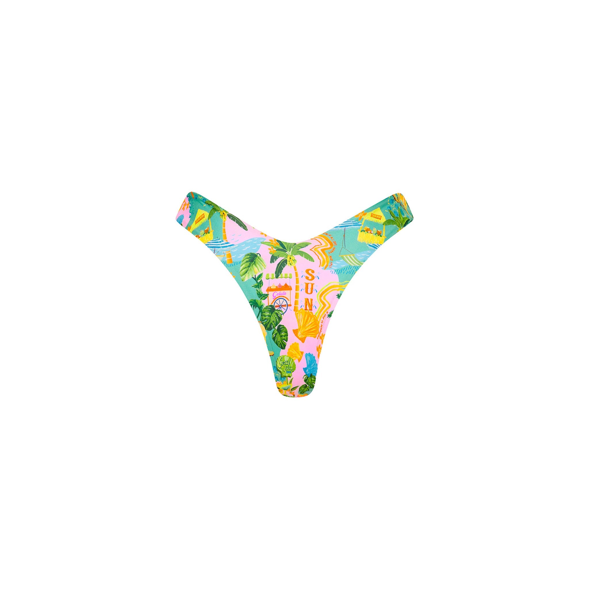 Y Cheeky Bikini Bottom - Sunlit Spritz