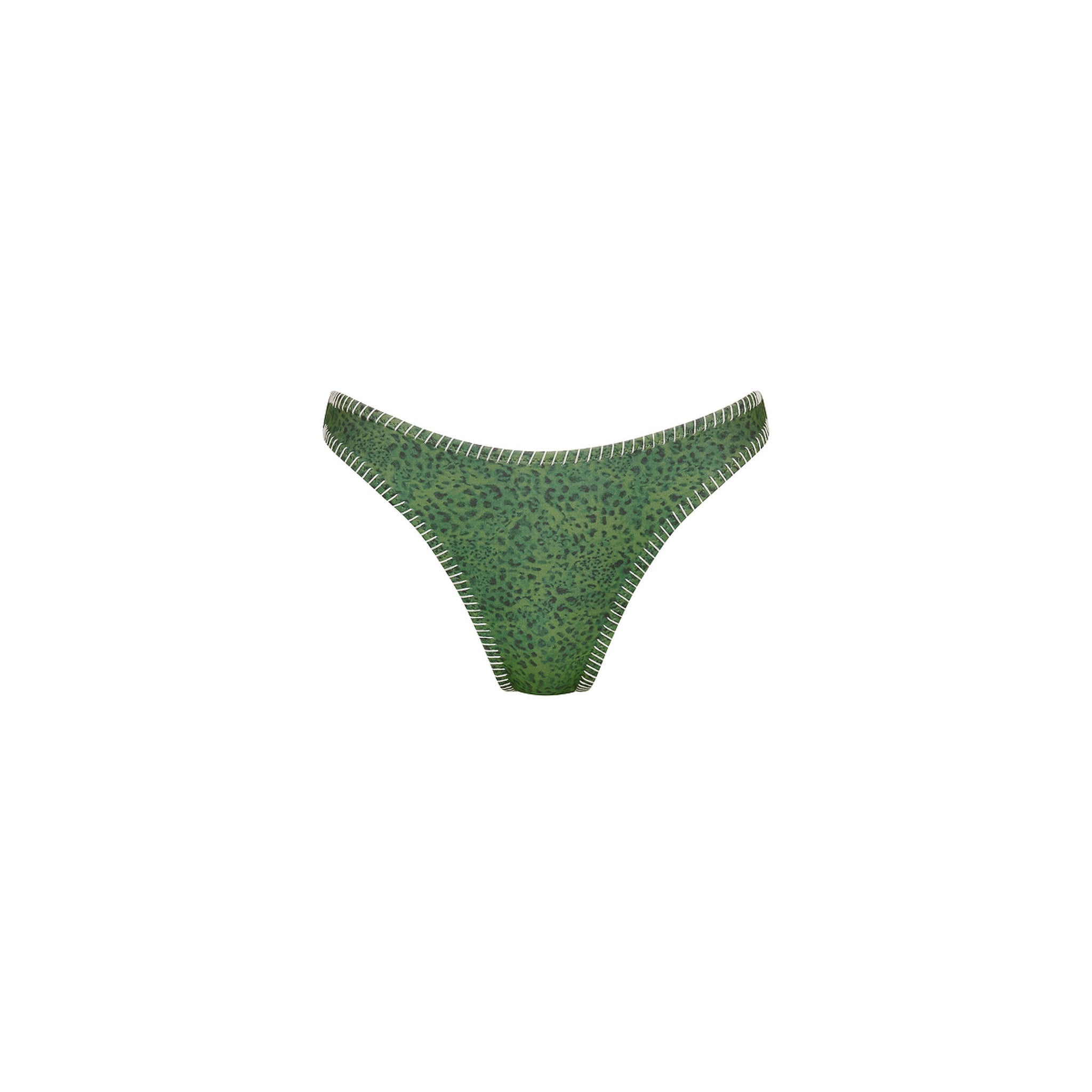 Lace Stitch High Leg Vintage Bikini Bottom - Wild Wonder