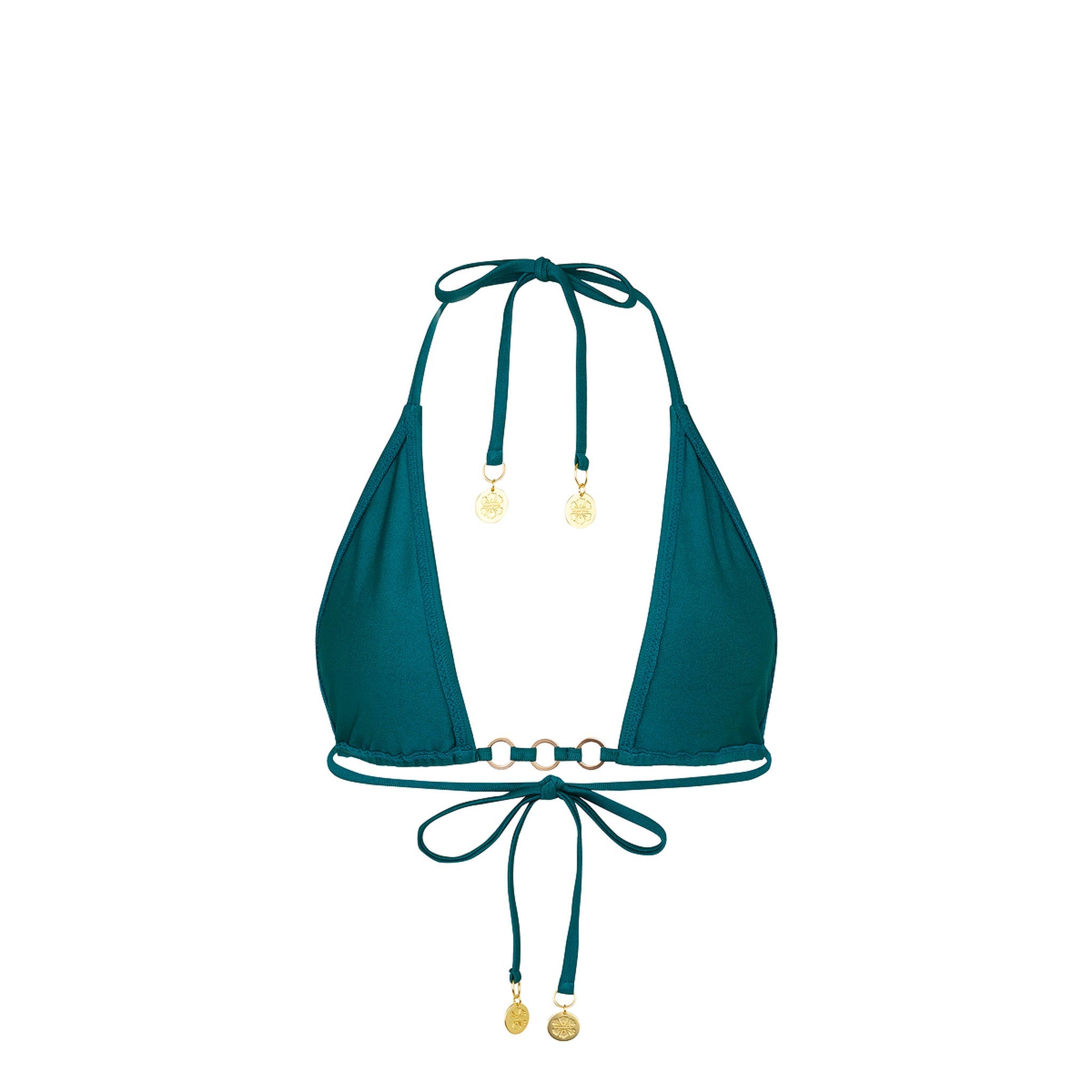 Trio Ring Triangle Bikini Top - Laguna Haze