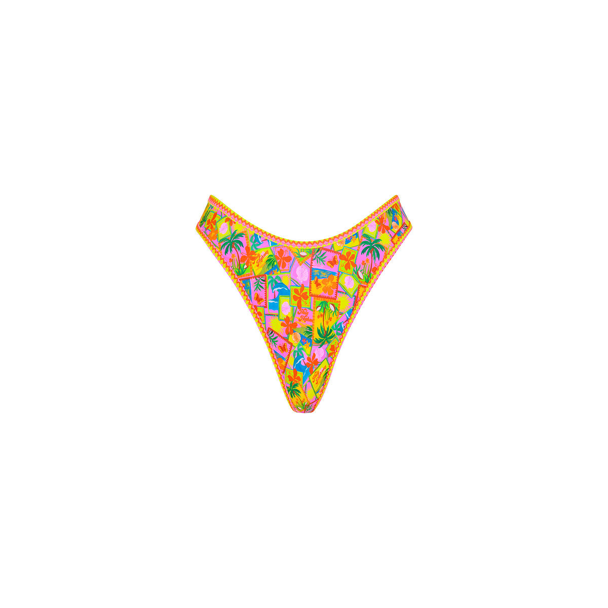 High Leg Thong Bikini Bottom - Sunshine Snaps