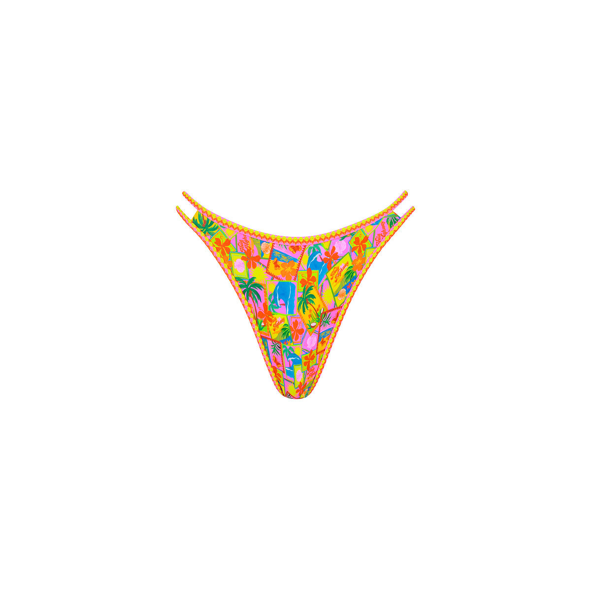 Twin Strap Cheeky Bikini Bottom - Sunshine Snaps