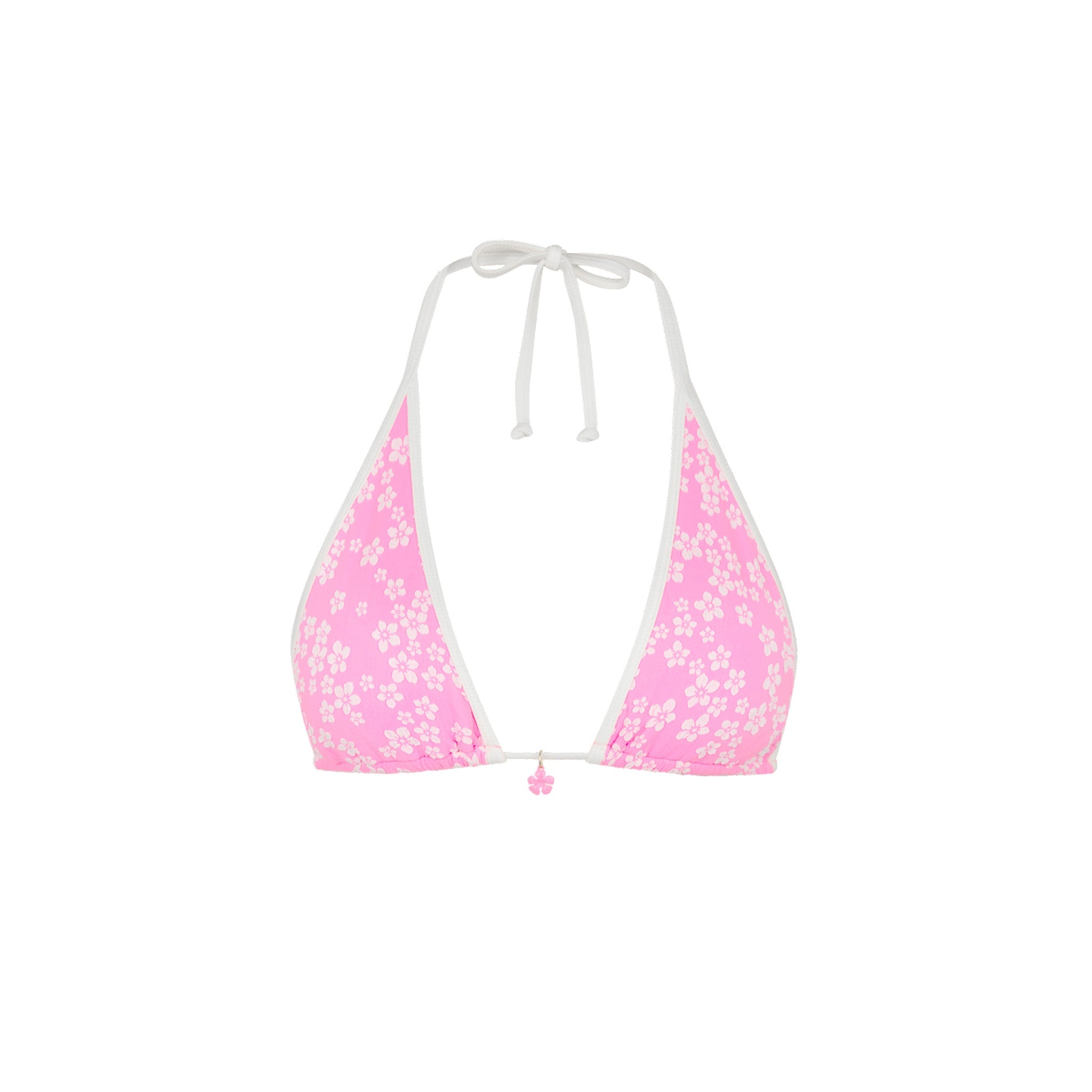 Bind Triangle Halter Bikini Top - Sugar Sprinkle