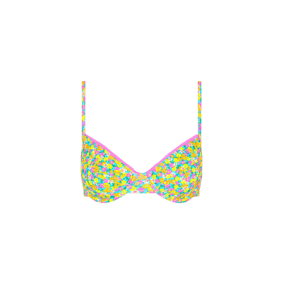 Decorative Ditzy Underwire Bikini Top - Hula Honey