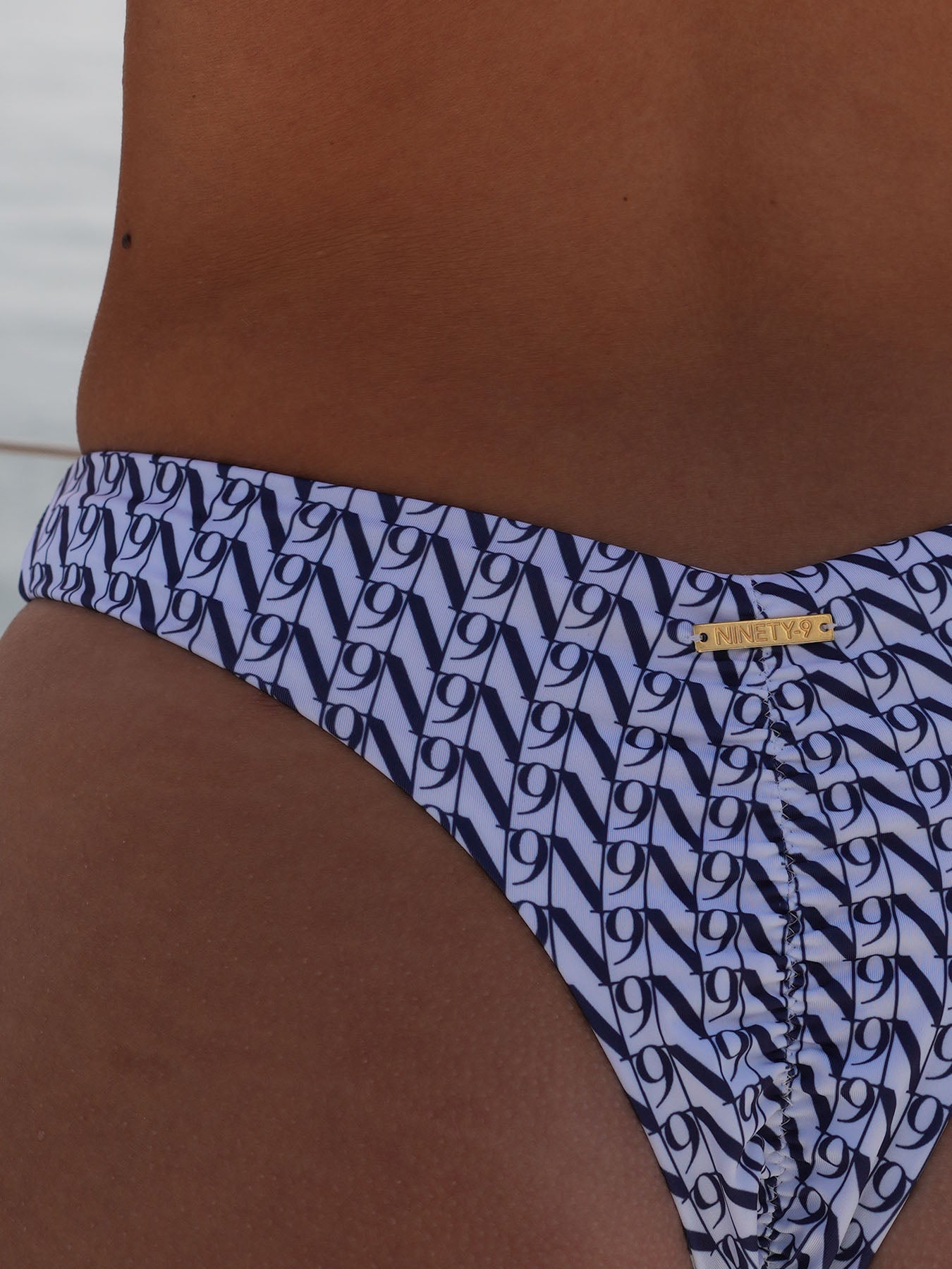 MARBELLA - Cheeky Bottom • Dark Blue Monogram