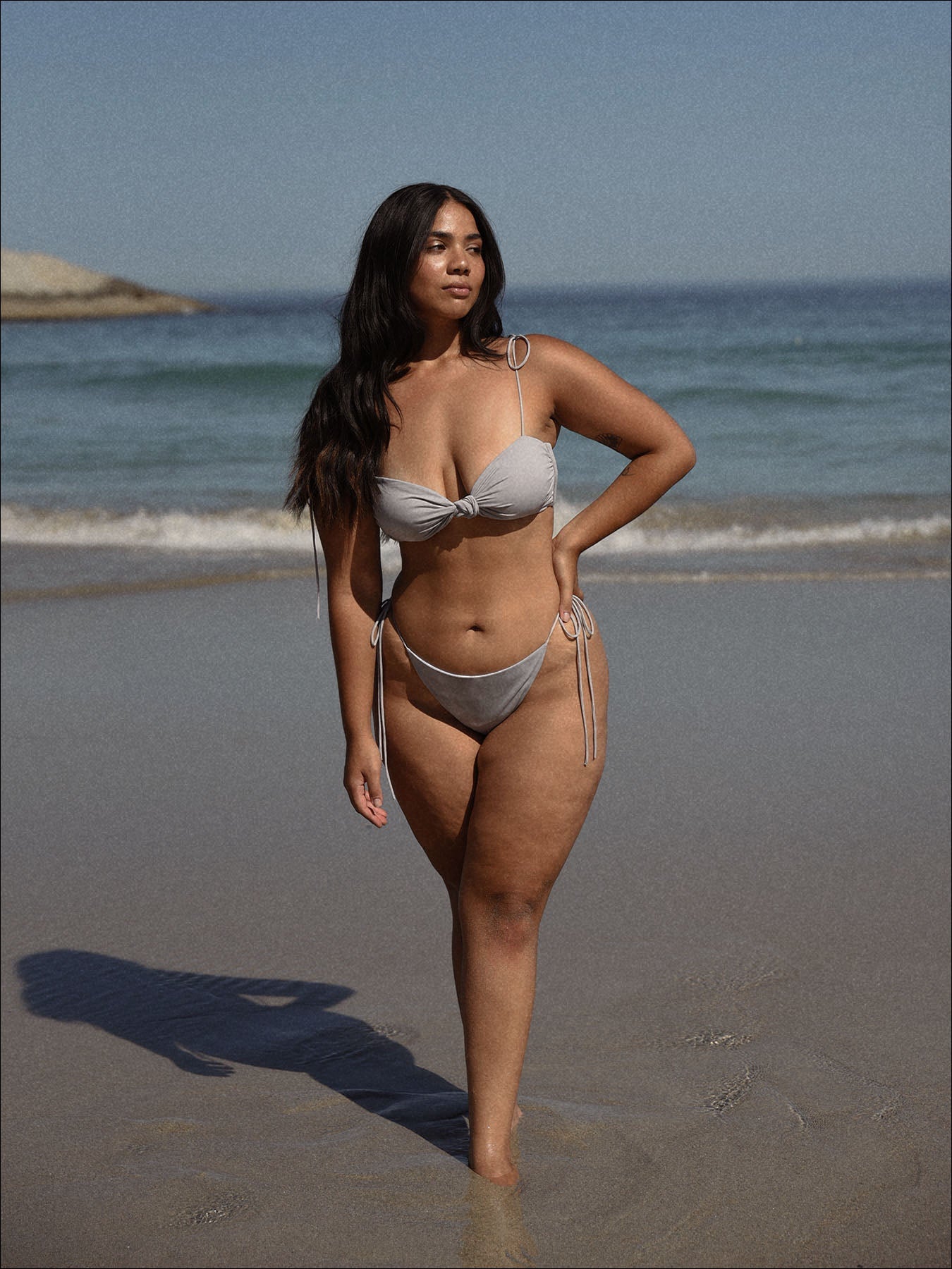 DAYDREAM - Reversible Teeny Top • Grey Swirl