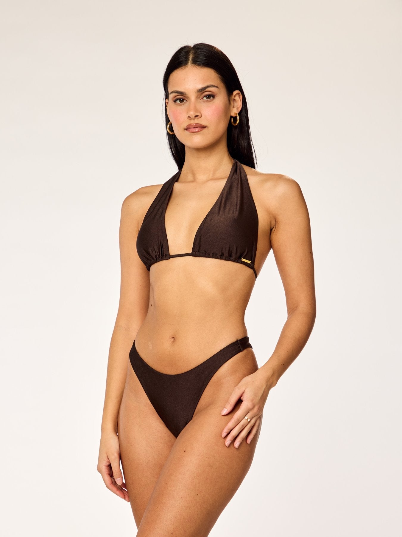 BLOOM - Thong Bottom • Shiny Dark Mocha