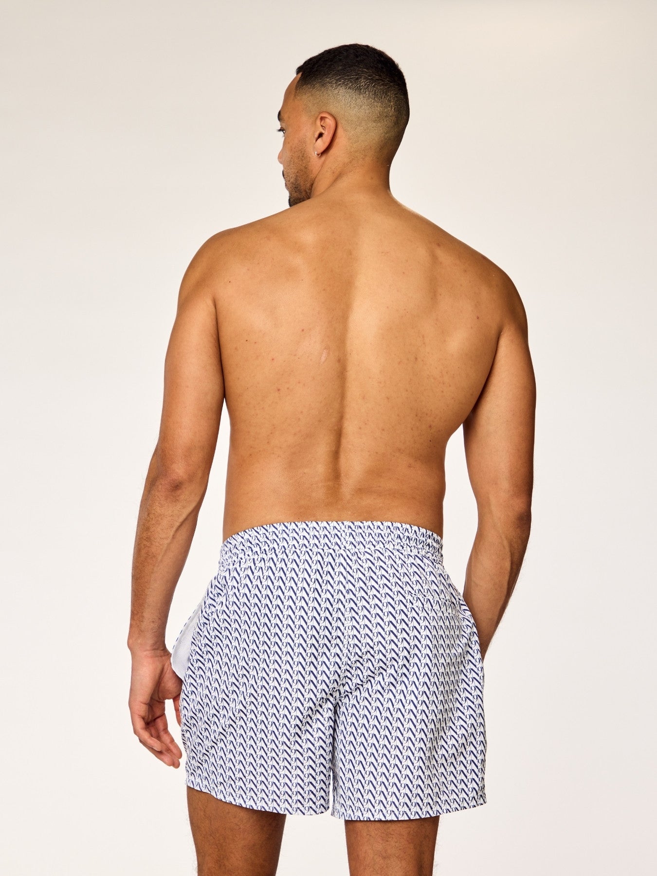 EOS - Swim Shorts • Dark Blue Monogram