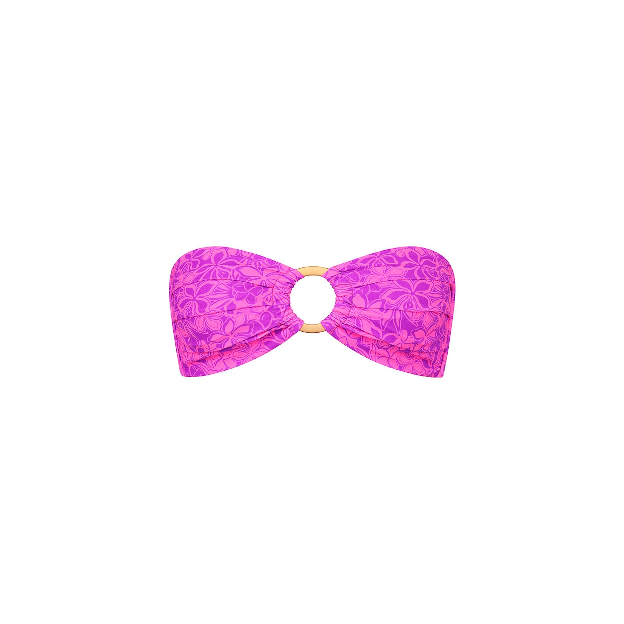 Strapless Bandeau Bikini Top - Bubble Berry