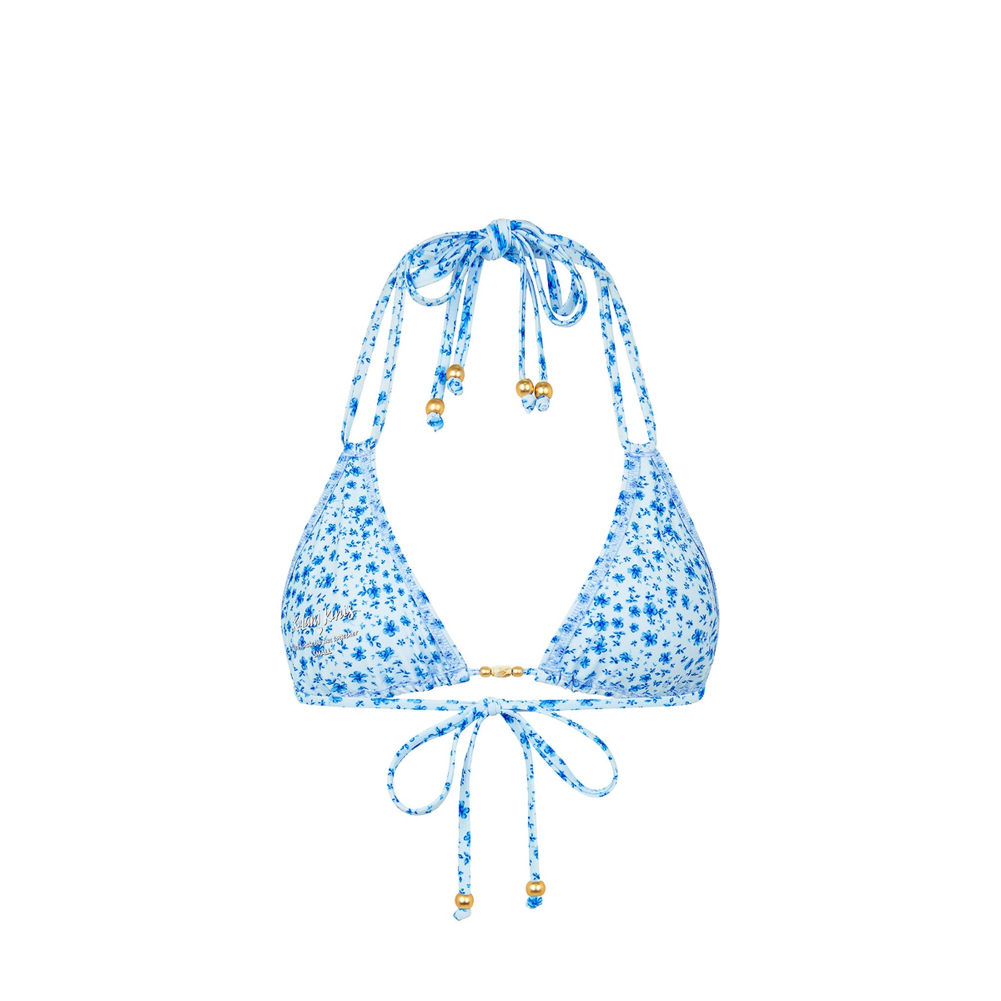Halter Bralette Bikini Top - Dream Flower