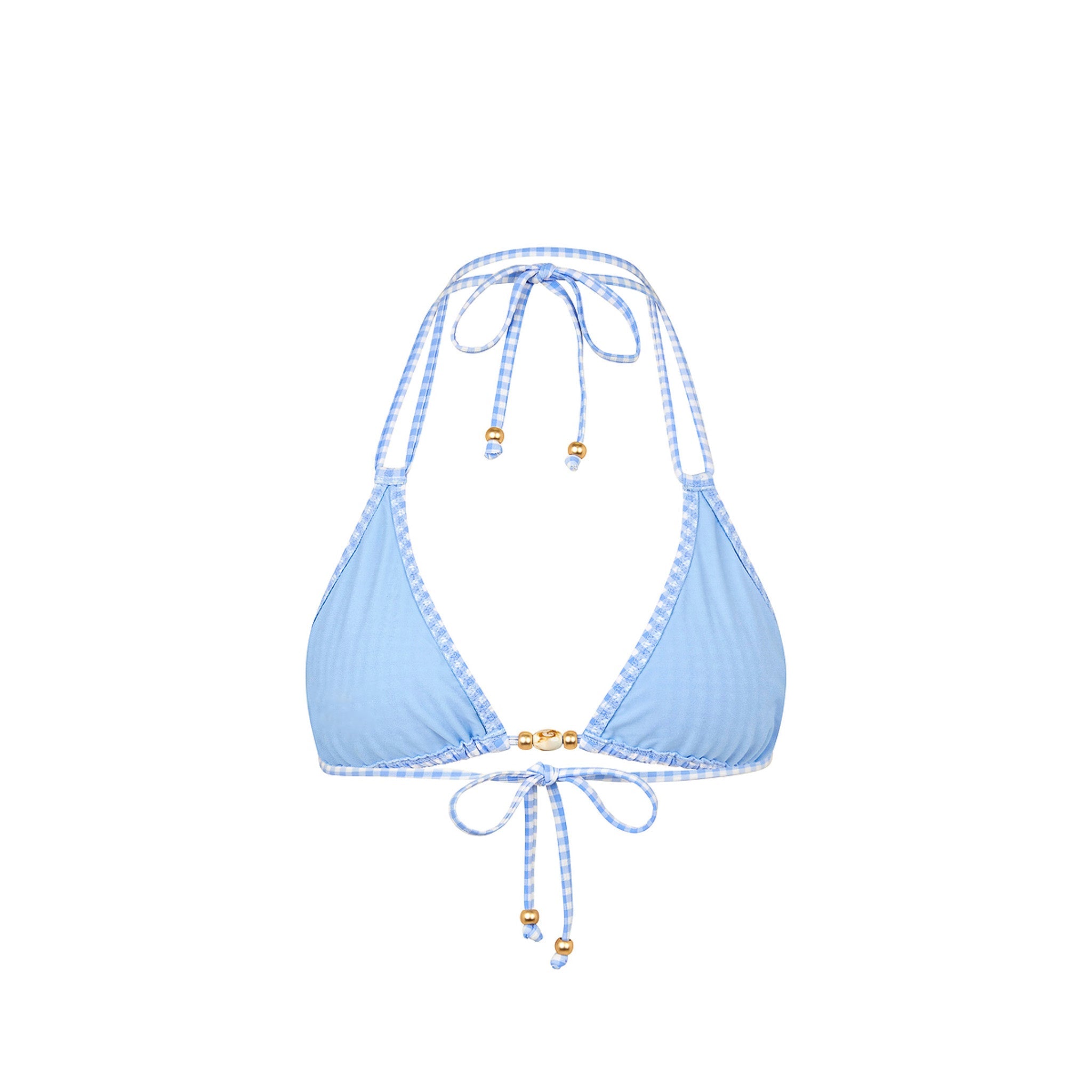 Simple Strap Halter Bikini Top - Skinny Dip
