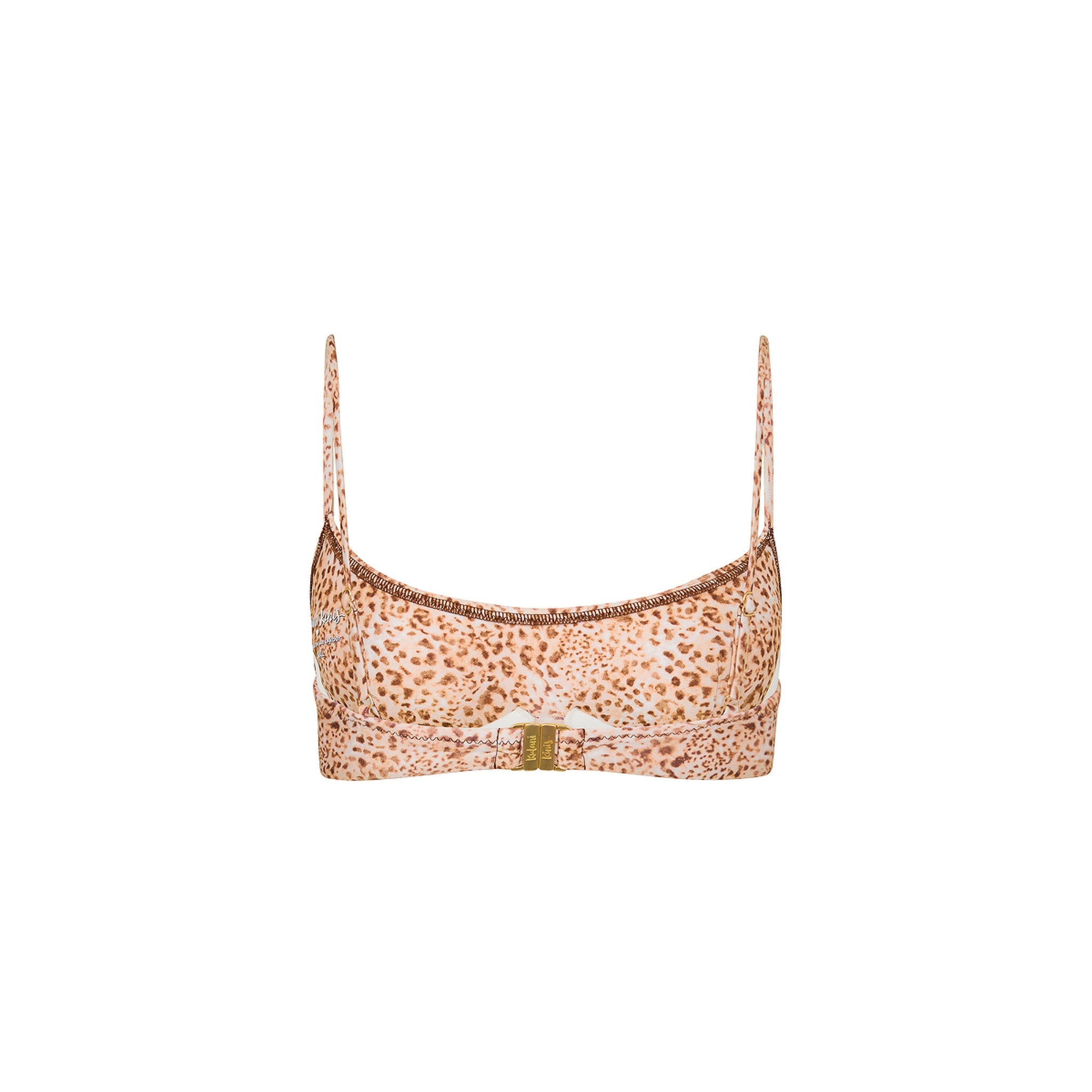 Invisible Underwire Crop Bikini Top - Wild Skies