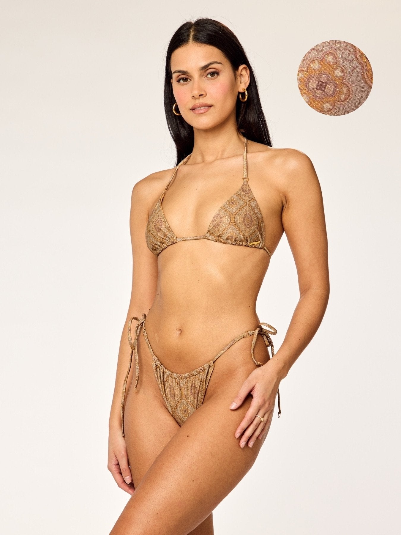POSITANO Adjustable Top in Glittery Soft Mosaic
