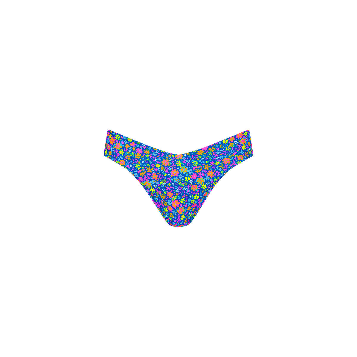 Cheeky V Bikini Bottom - Electric Bloom