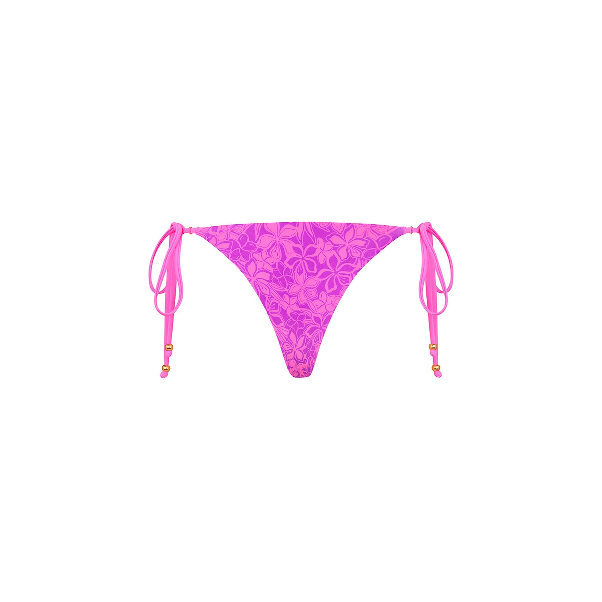 Thong Tie Side Bikini Bottom - Bubble Berry