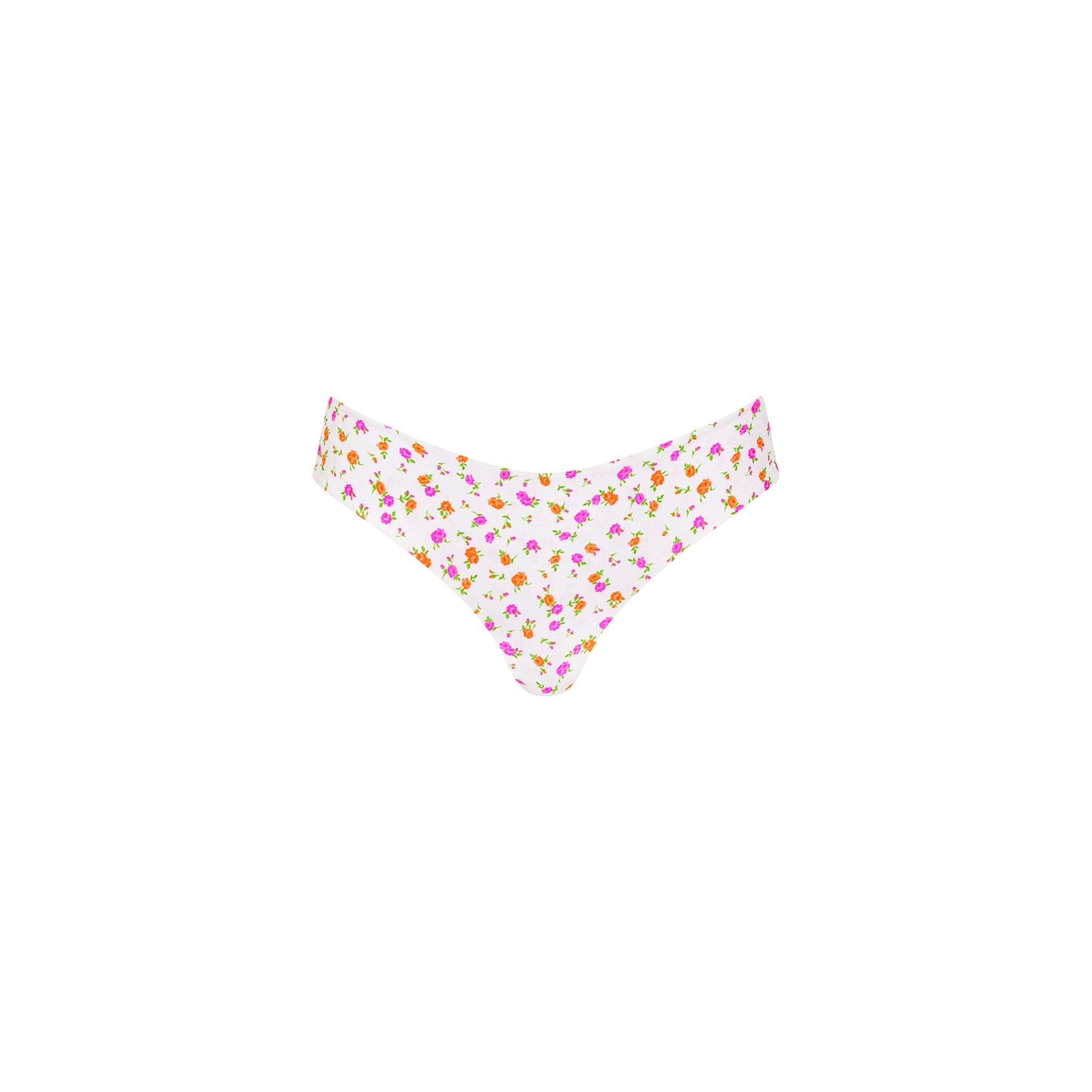 Lettuce Frill Thong Bikini Bottom - Rosie Posie