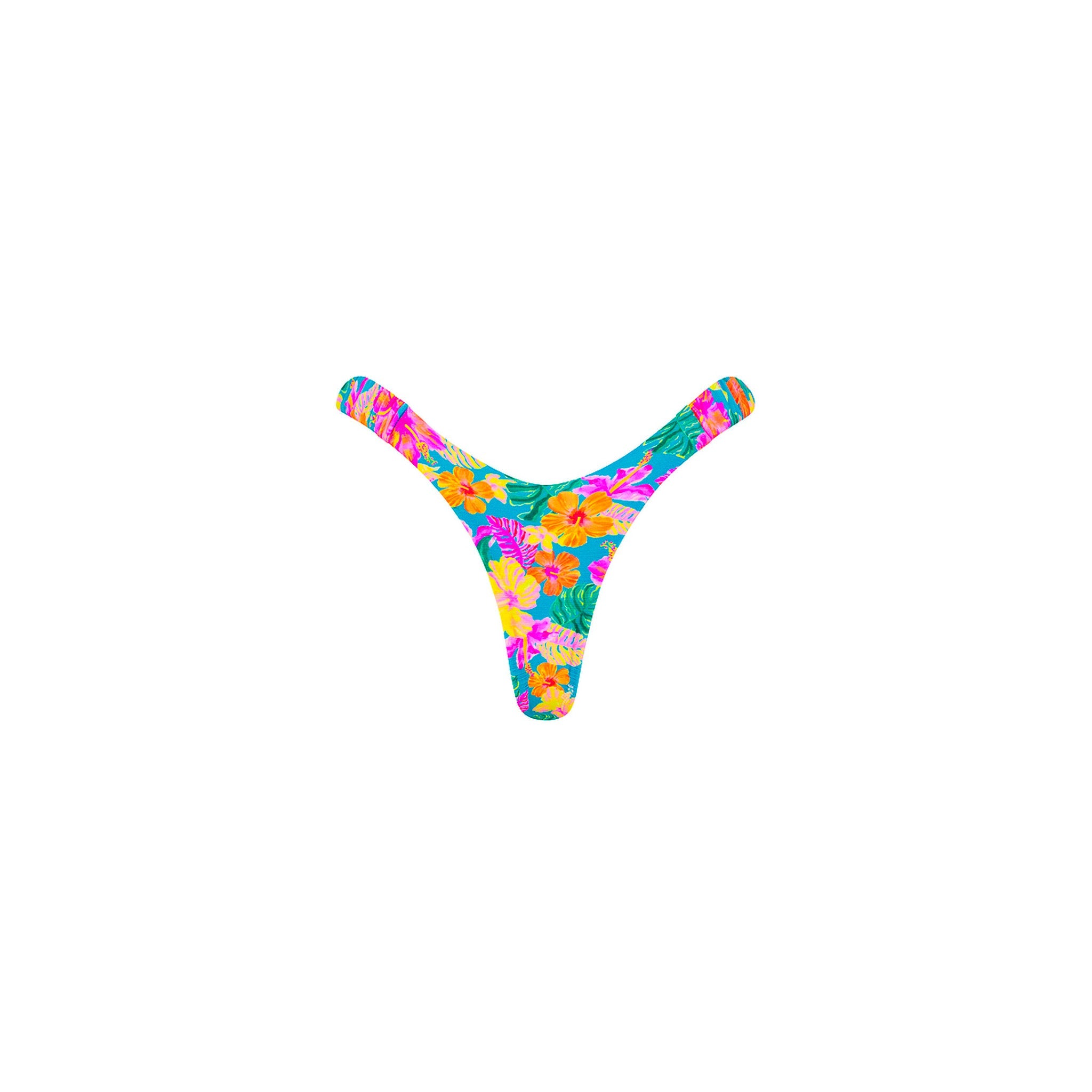 Retro Y Thong Bikini Bottom - Paradise Pop