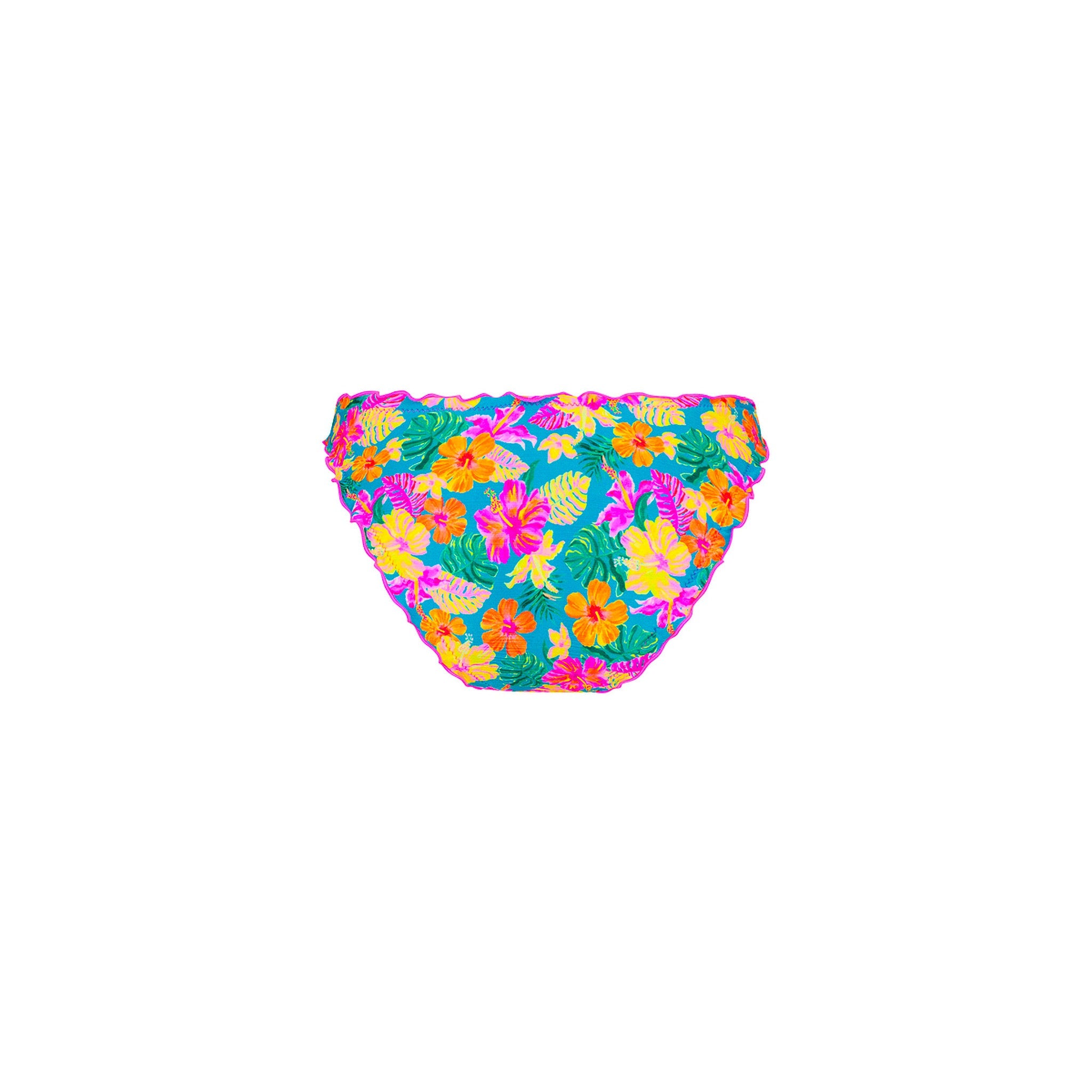 Lettuce Edge Full Coverage Bikini Bottom - Paradise Pop