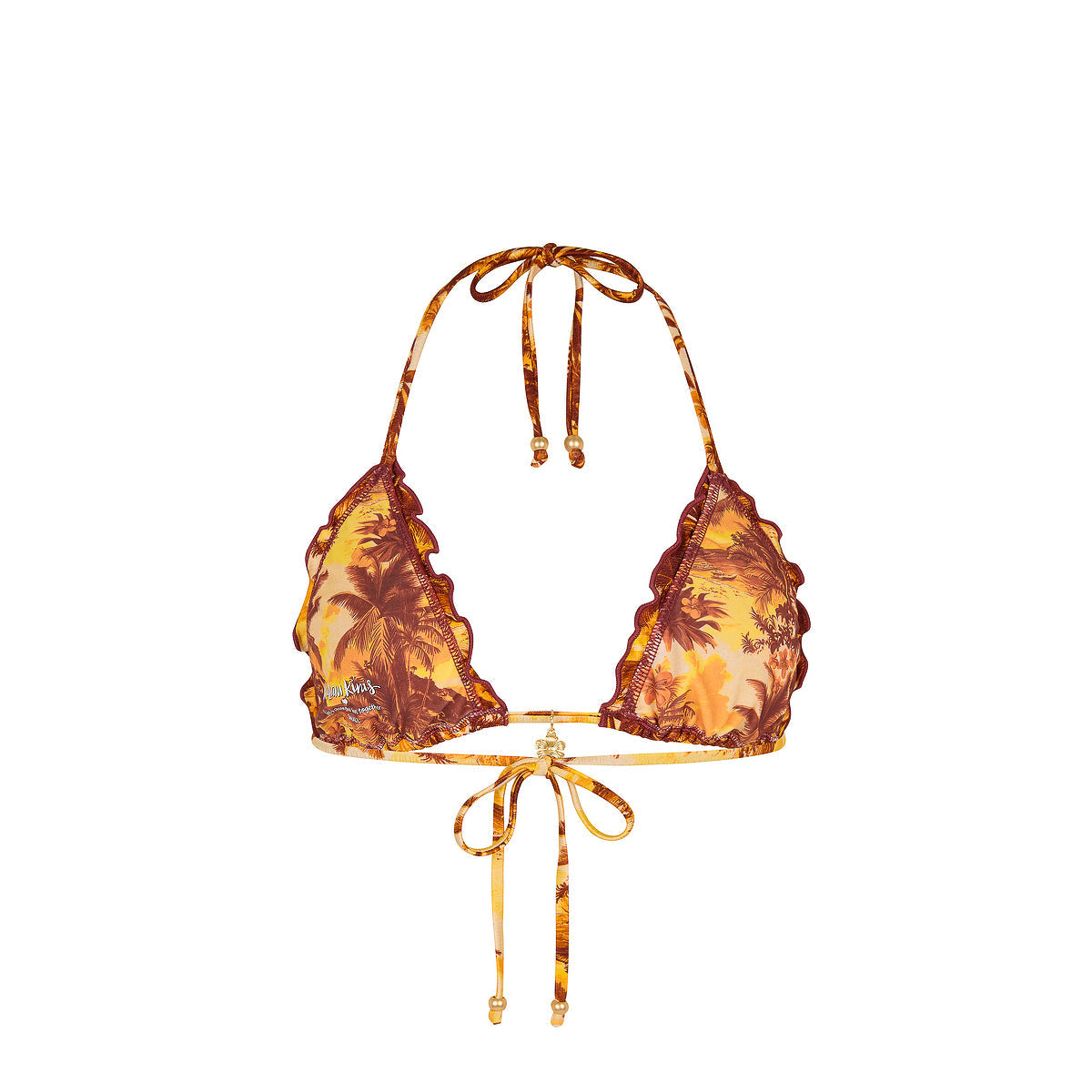 Lettuce Edge Bralette Bikini Top - Vintage Vacay