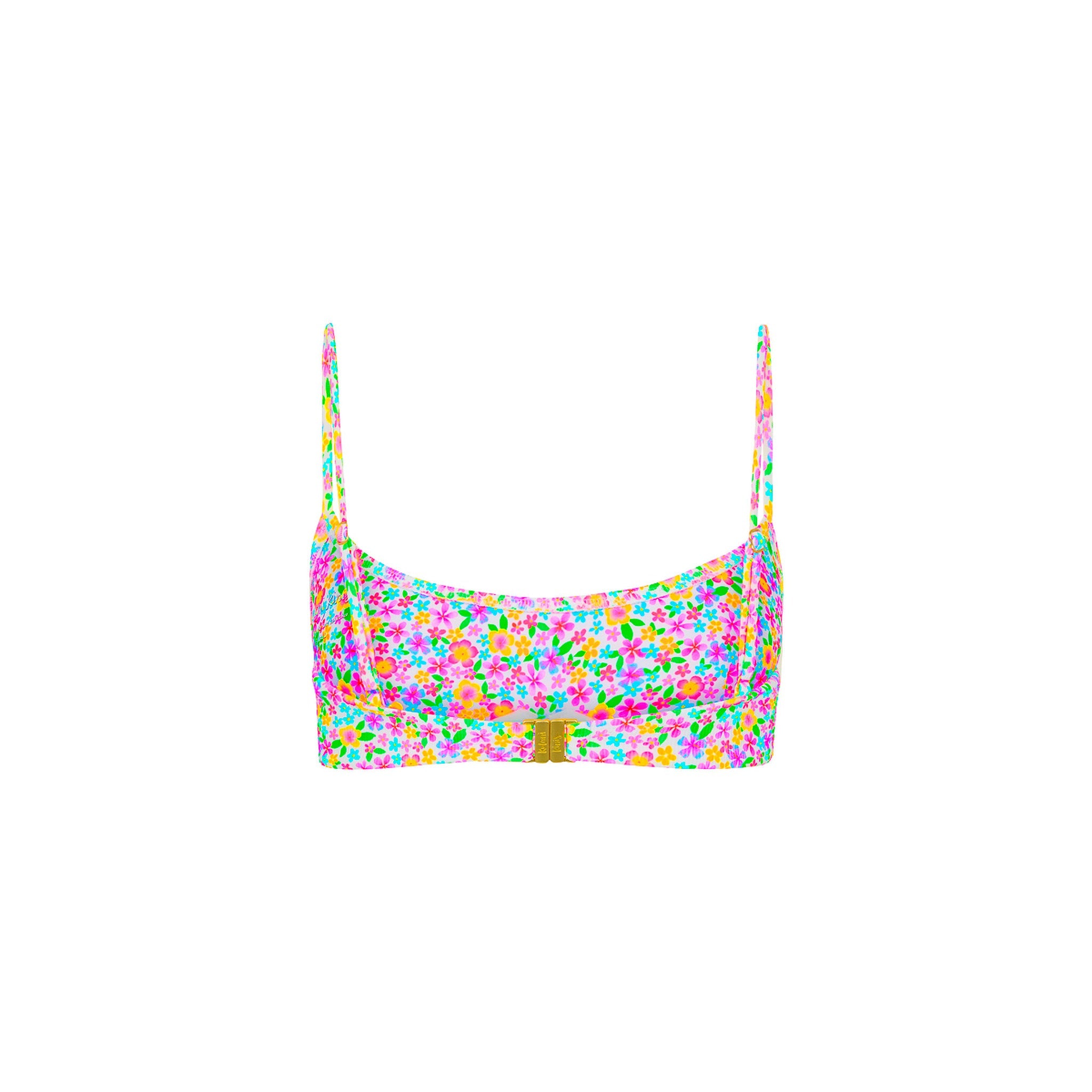 Invisible Underwire Crop Bikini Top - Field Trip