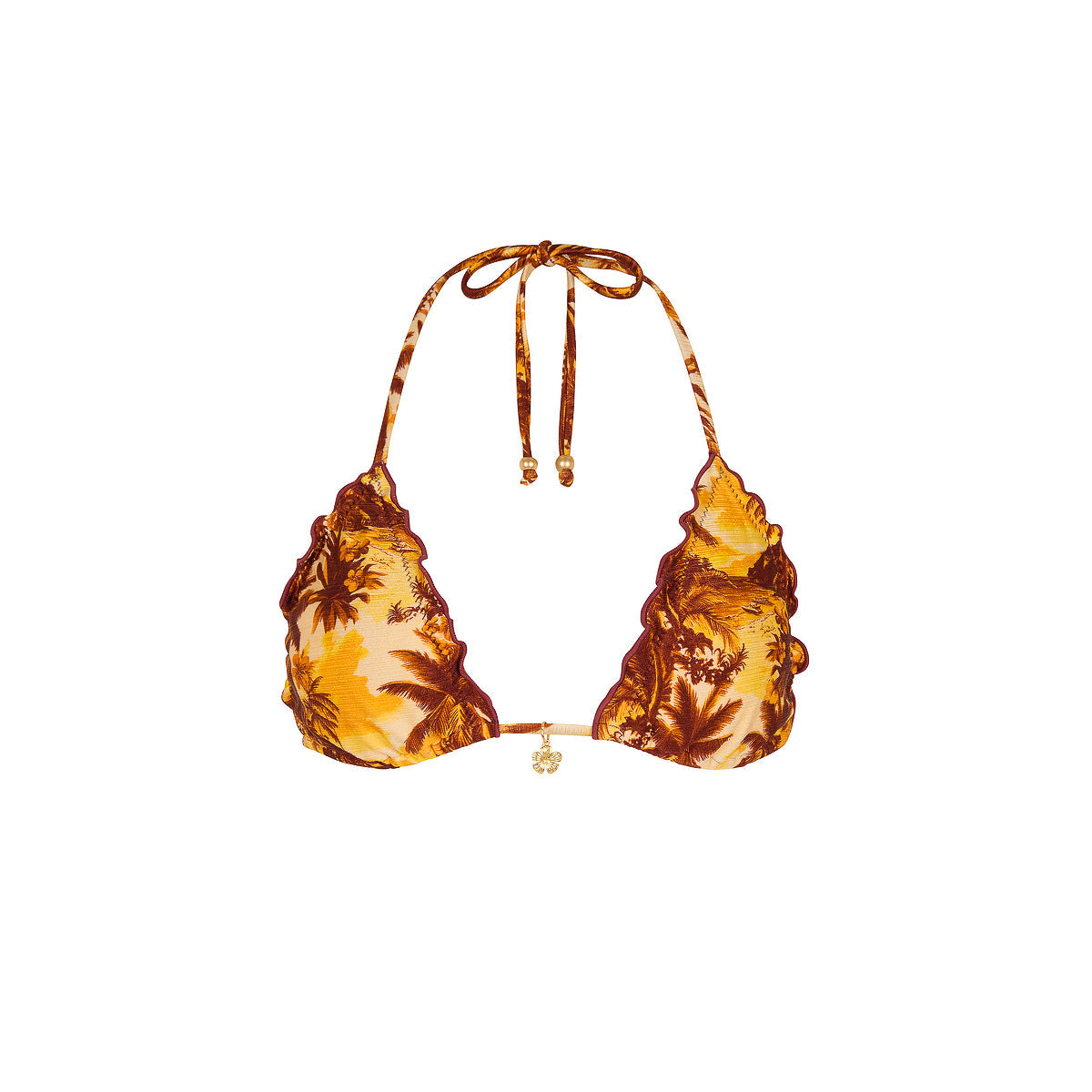 Lettuce Edge Bralette Bikini Top - Vintage Vacay