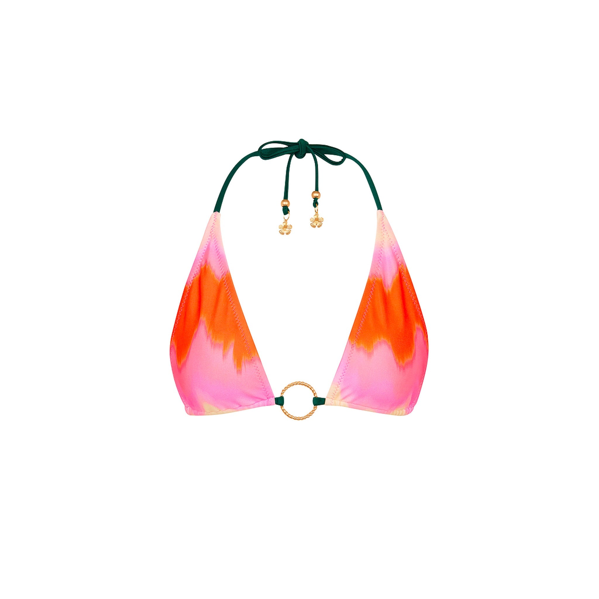 Ring Halter Bikini Top - Strawberry Vanilla