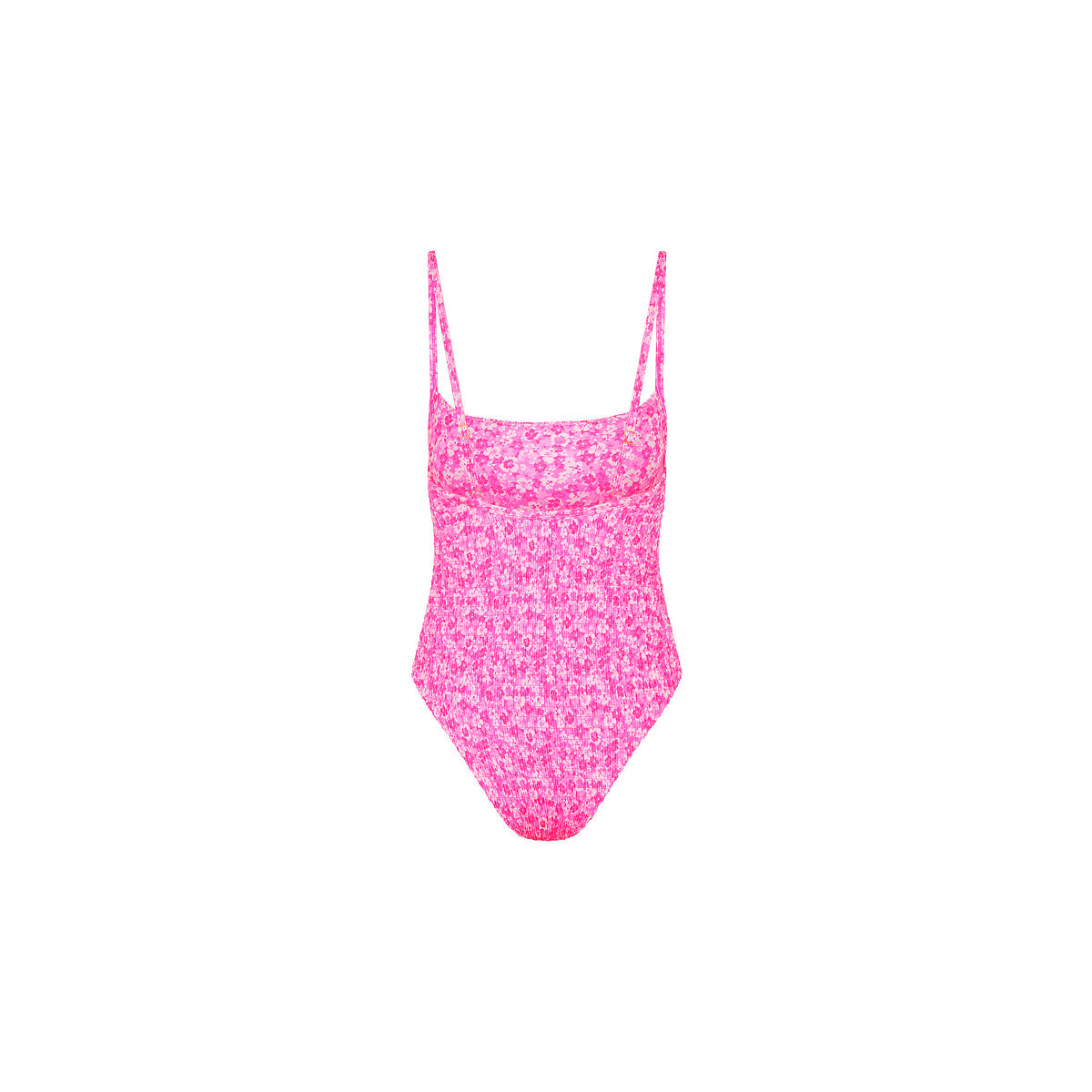 Shirred Low Back One Piece - Berry Burst