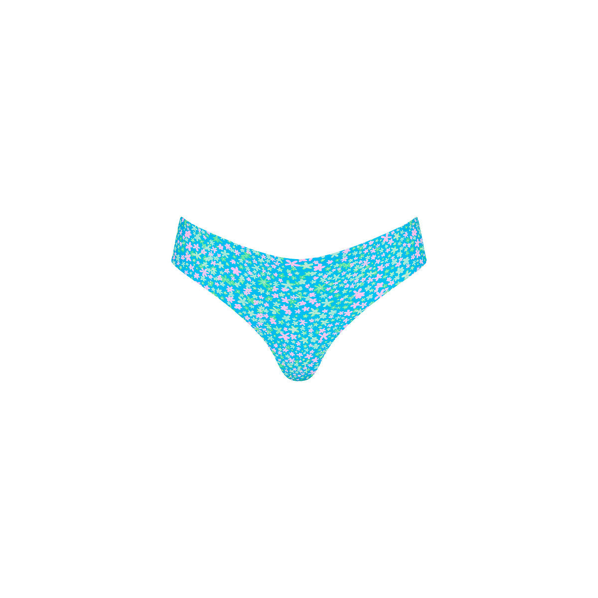 Lettuce Frill Thong Bikini Bottom - Ocean Kisses
