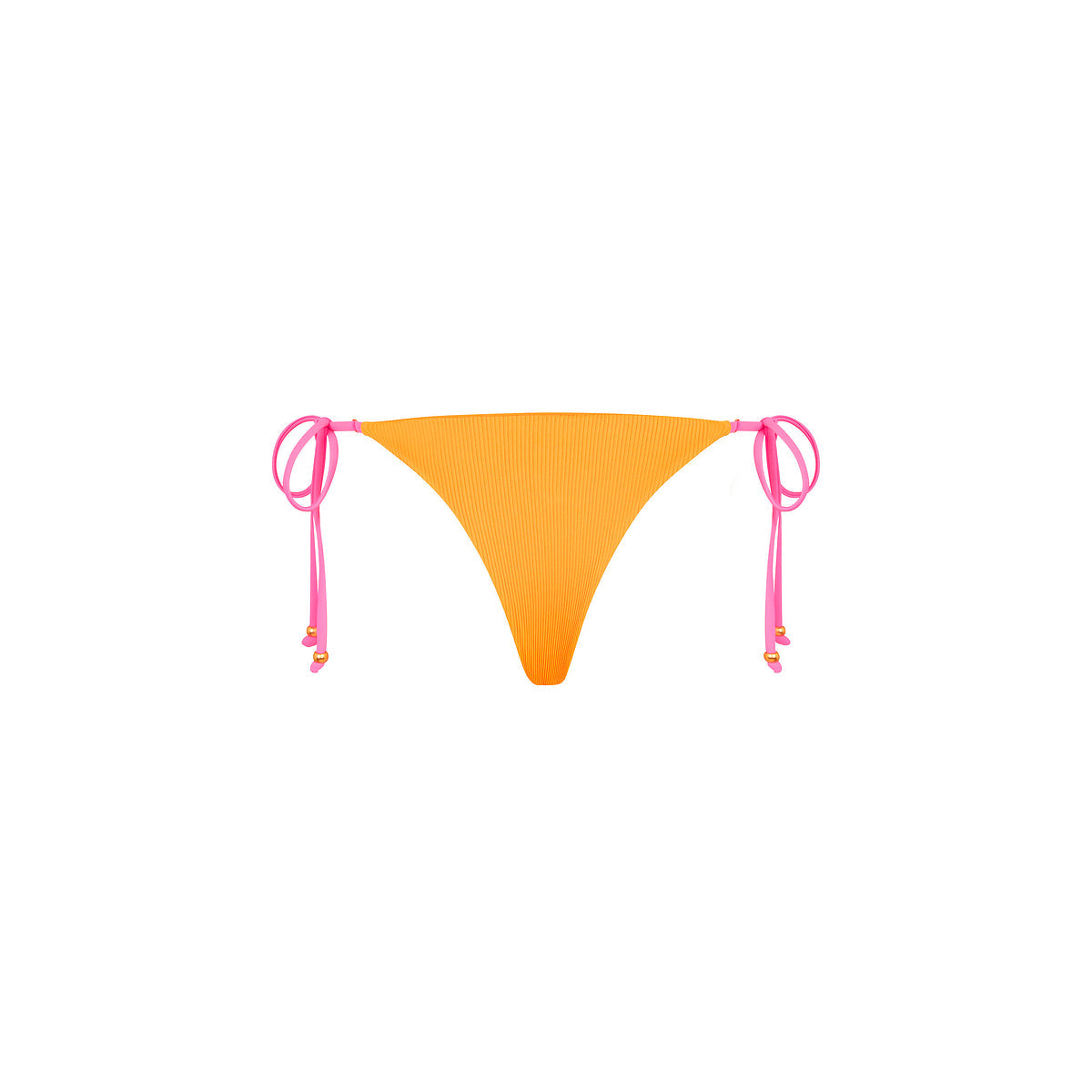 Thong Tie Side Bikini Bottom - Peach Pop