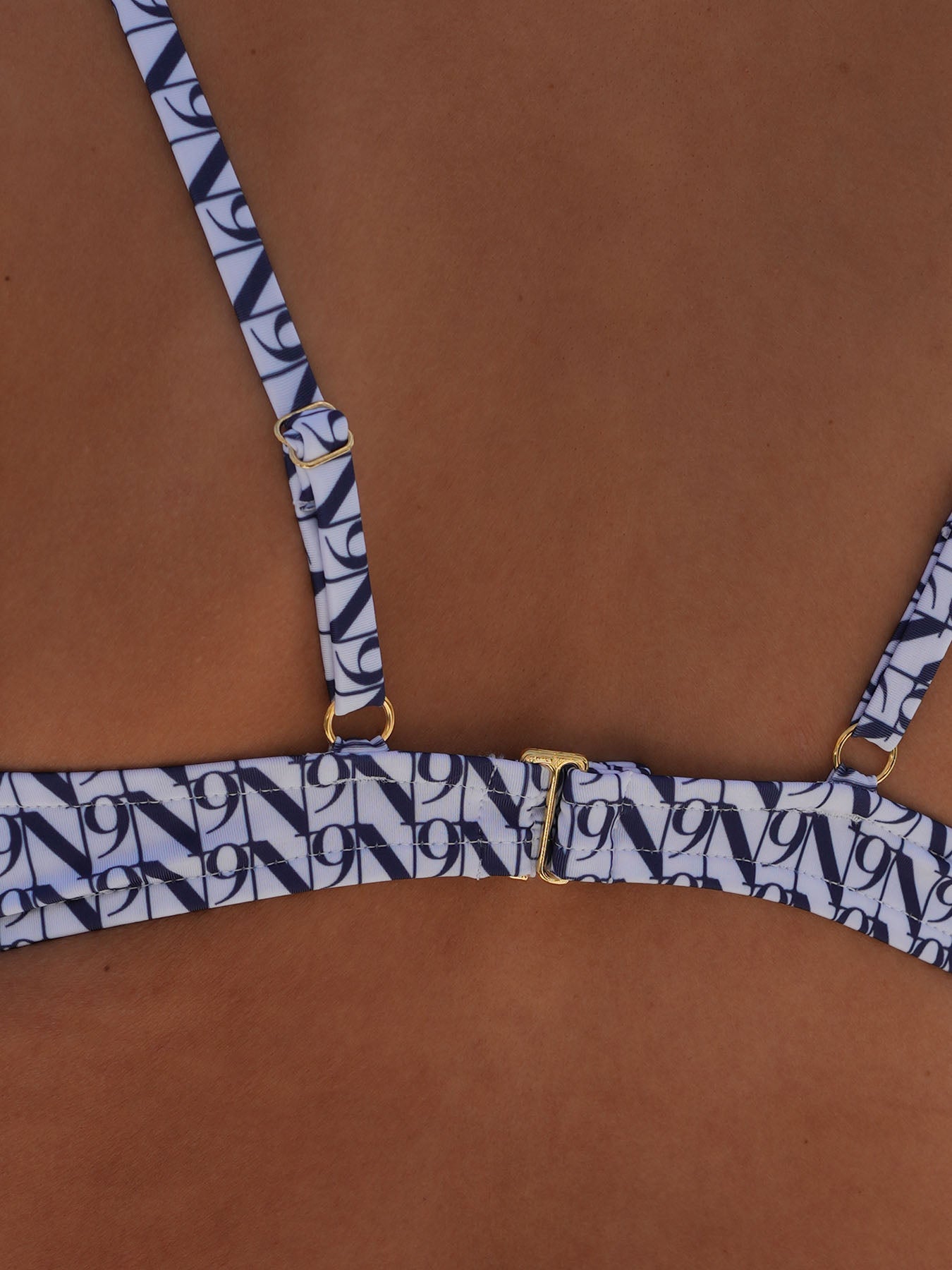 MARBELLA - Cup Top • Dark Blue Monogram