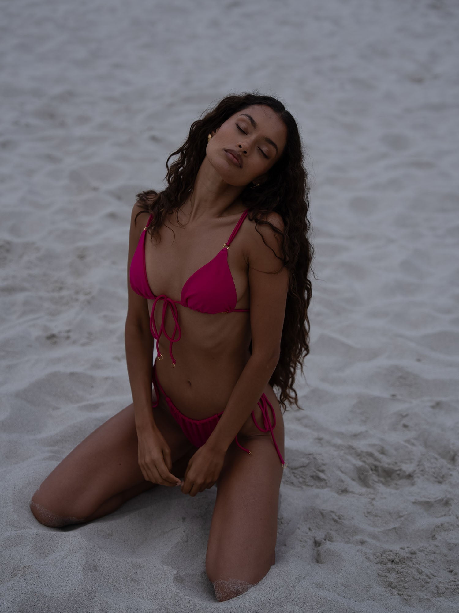 MYKONOS - Double String Bottom • Shiny Wild Berry