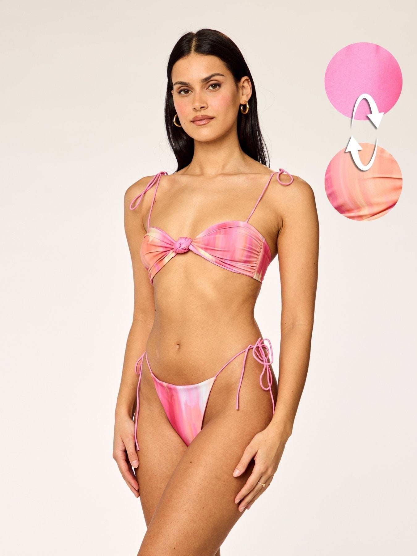 DAYDREAM Reversible Teeny Top in Pink Watercolor
