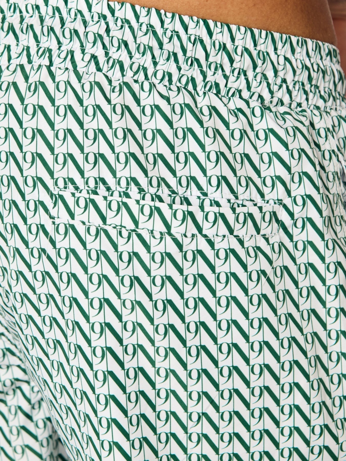 EOS - Swim Shorts • Dark Green Monogram