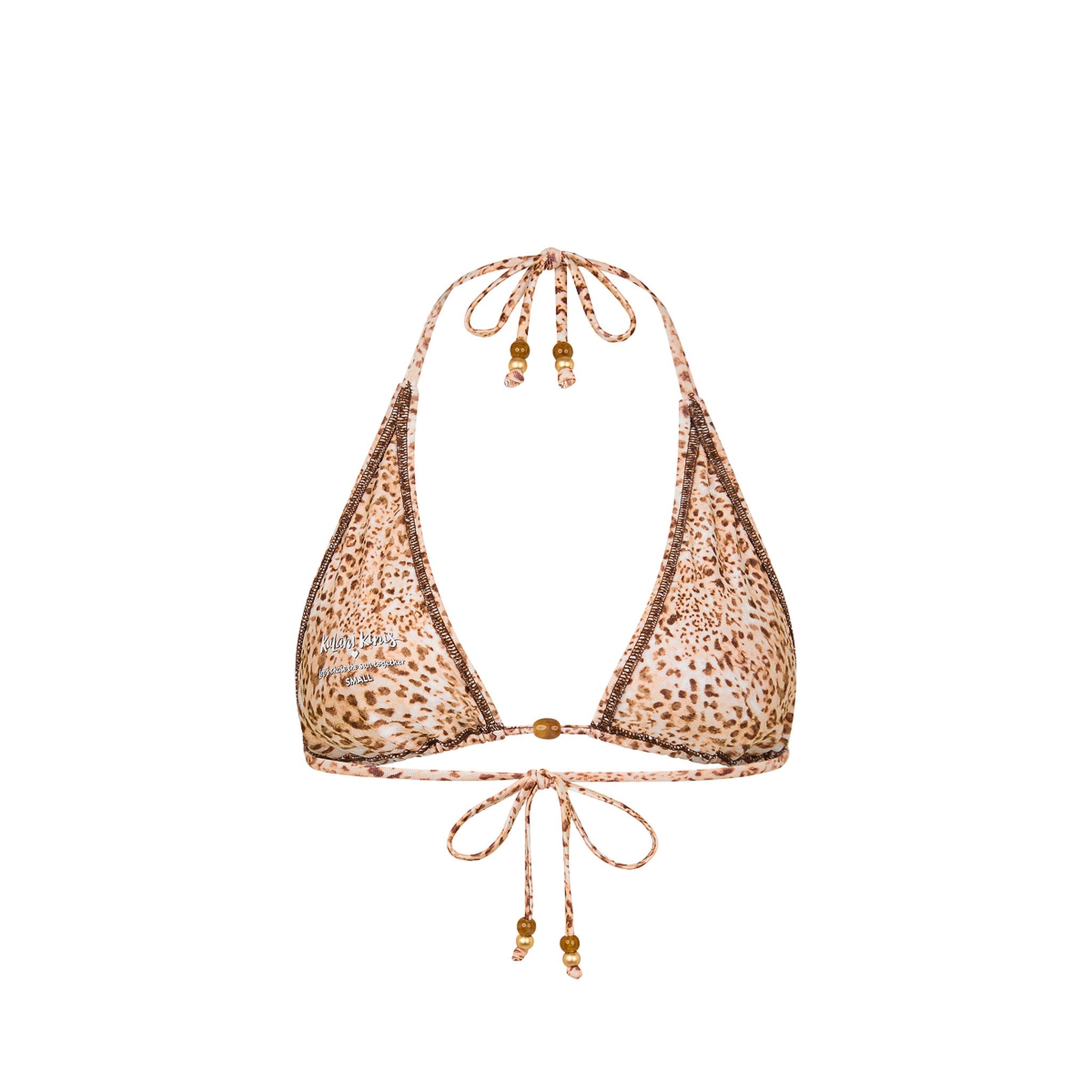 Classic Tie Halter Bikini Top - Wild Skies