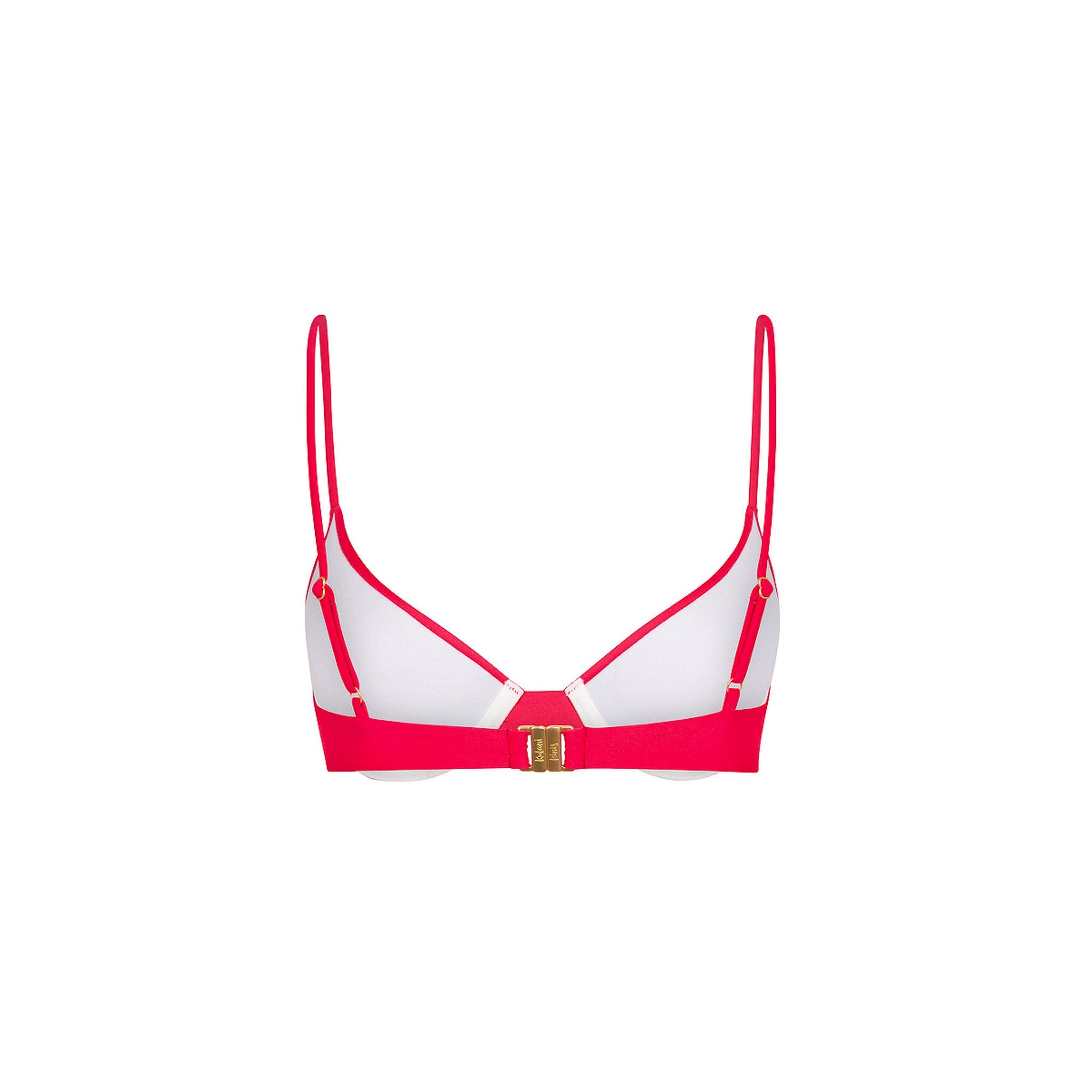 Slim Underwire Bra Bikini Top - Cherry Crush
